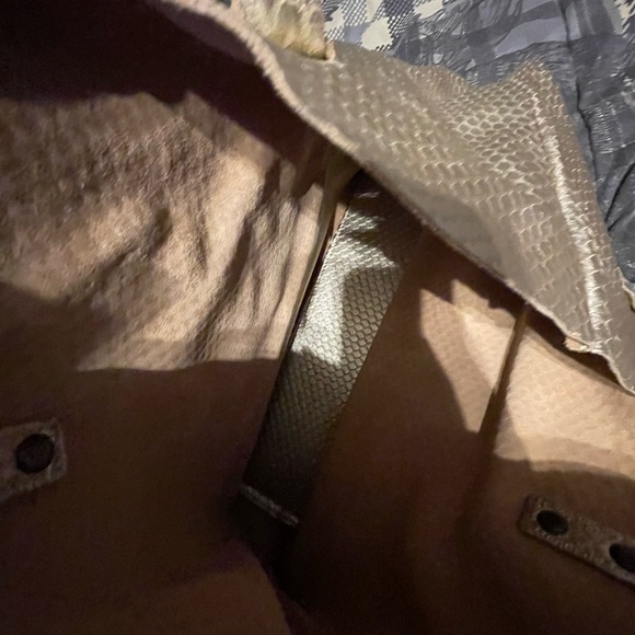 Oak river, gold colored handbag/beach bag - Picture 3 of 3